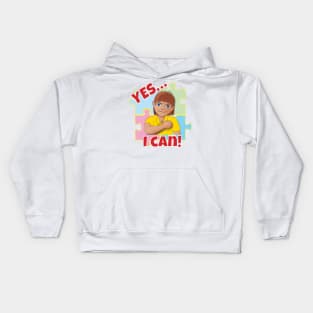 Yes I Can! (Autism AAC T-shirt) Kids Hoodie